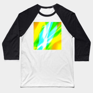 yellow pink green blue abstract texture Baseball T-Shirt